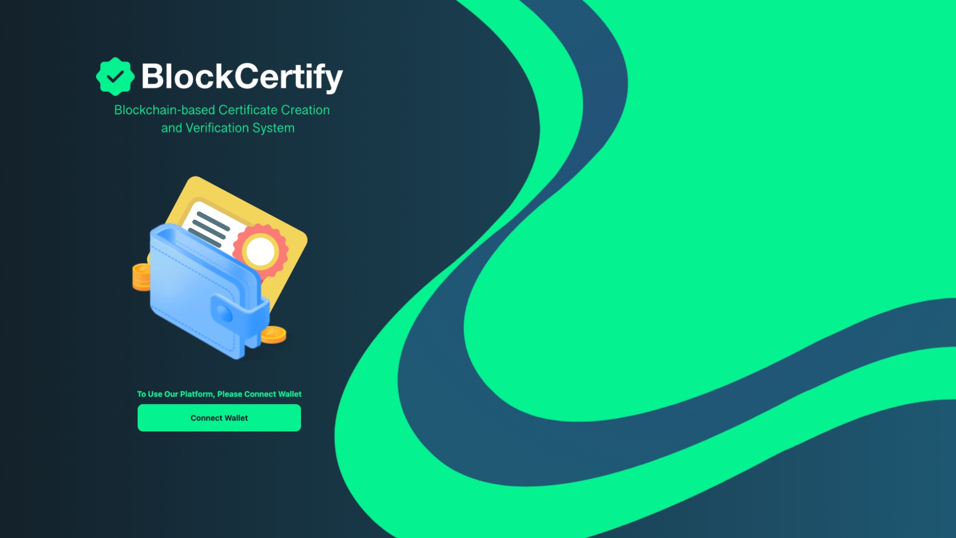 BlockCertify - A Blockchain-based certificate creation and verification system Full Theme