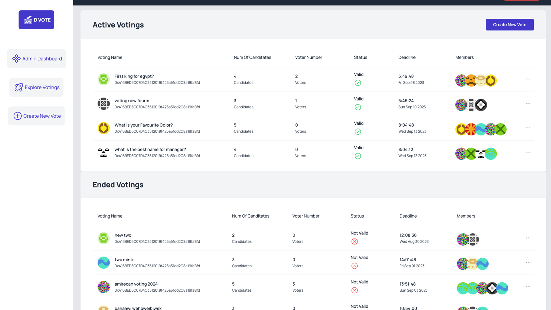 Vote Chain - Multi-Vendors Blockchain Voting Web App with next js and Solidity